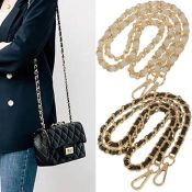 Leather Chain Strap for Handbag, 120cm, 8mm, Bag Accessories