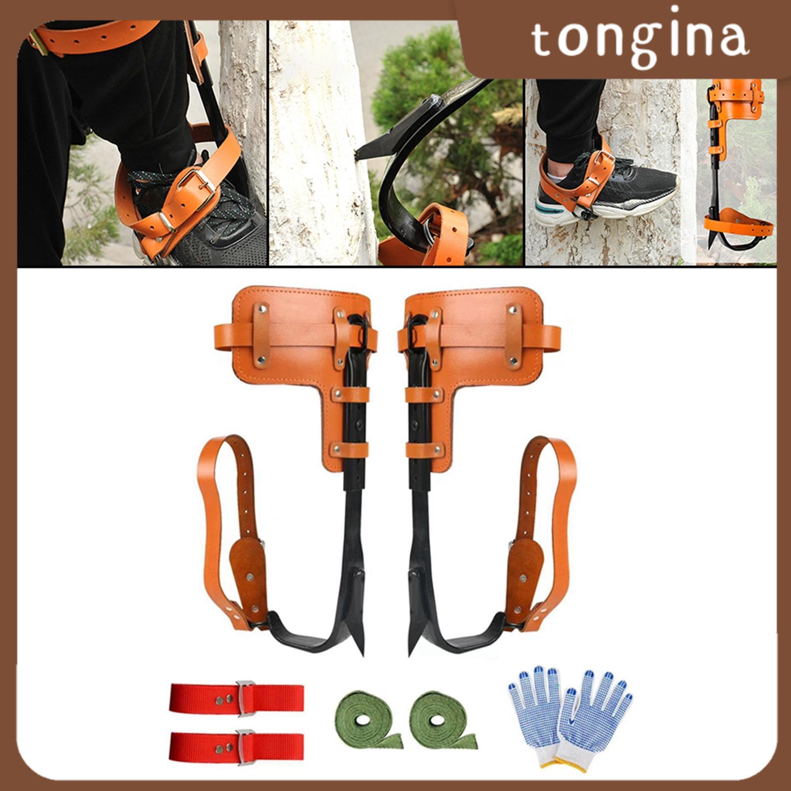 Tree Pole Climbing Spike Set 1/2 Gears Steel Claw Climbing Tree Spikes With  Adjustable Safety Belt