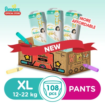 NEW Pampers Diaper Premium Care Pants XL36x3 - 108 pcs - Extra Large Baby Diaper (12-22kg)