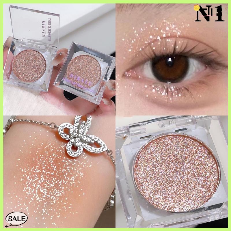 Follow Get New【TIS】 Dikalu Galaxy Eyeshadow Palette nghiền nát kim cương lấp lánh cường độ cao ánh sáng lung linh Pearlescent trang điểm lâu dài sắc tố - 4