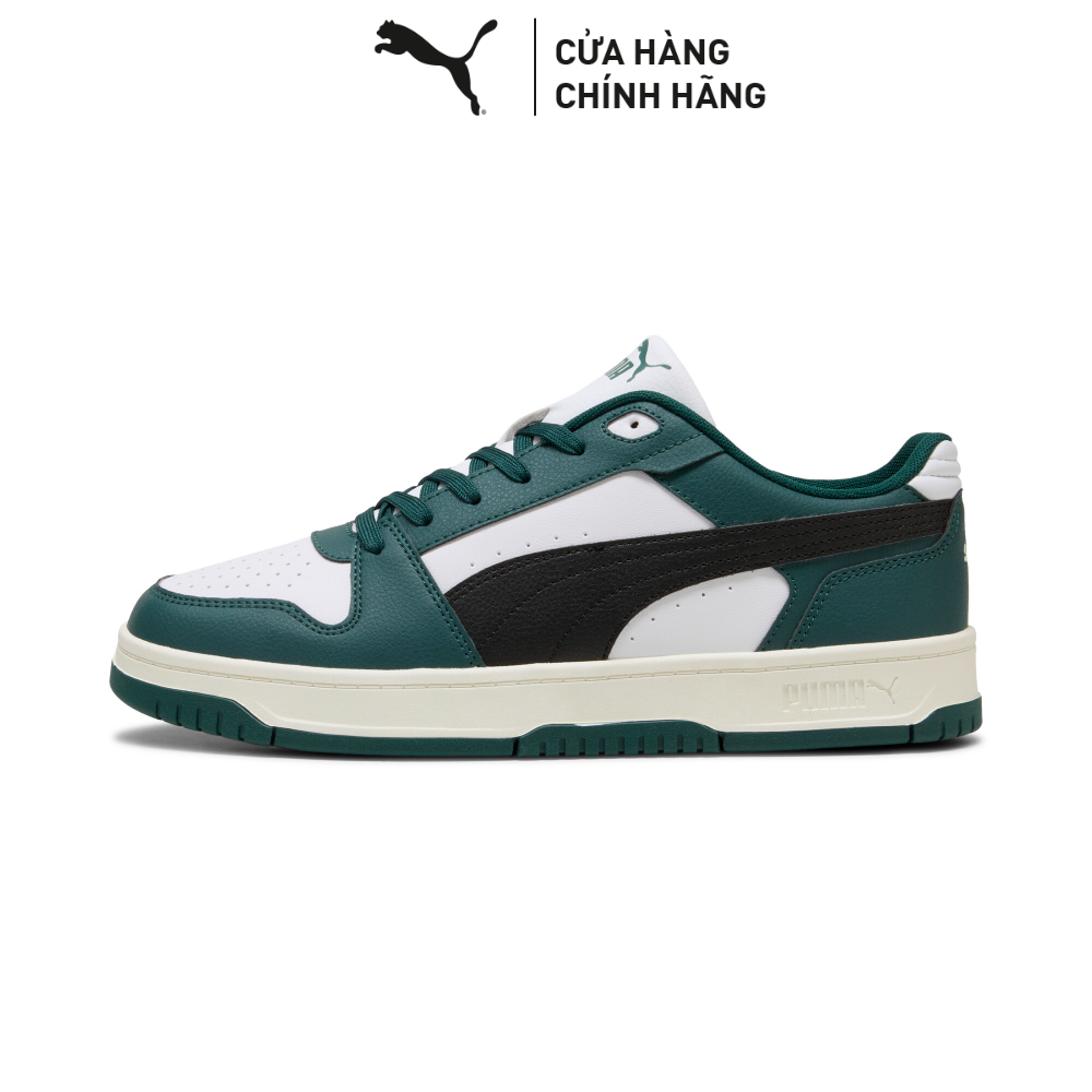 Giày Thể Thao PUMA Unisex Rebound Slam Lo Dark Green-Black-White Màu Xanh Lá