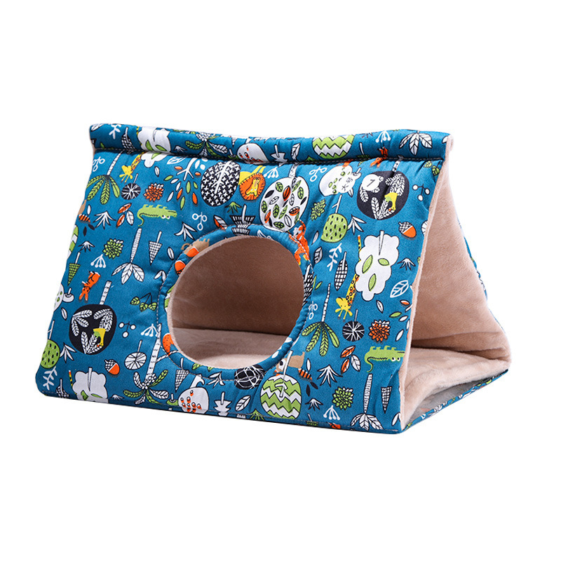 Winter Warm Bird Nest House Hanging Hammock Velvet Shed Hut Finch Cage Plush Fluffy Birds Hideaway Sleeping Bed