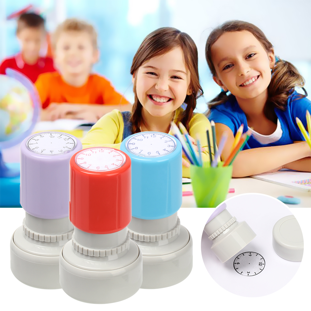 Despicable perspicacious60us4 Quà Tặng Tem Trẻ Em Đồ Chơi Dạy Con Dấu Sinh Viên dụng cụ giảng dạy Đồng hồ quay số Học Tập Công Nhận Đồng Hồ Tem