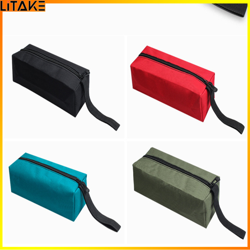 Litake Oxford Cloth Zipper Storage Tool Bag Organized Small Parts Hand Tools Plumber Electrician Accessories ราคา 38 บาท*ส่งฟรี