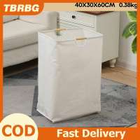 TBRBG Công suất lớn giặt giỏ xách tay bẩn quần áo lưu trữ giỏ với xử lý màu đen bền linen có thể gập lại giặt giỏ