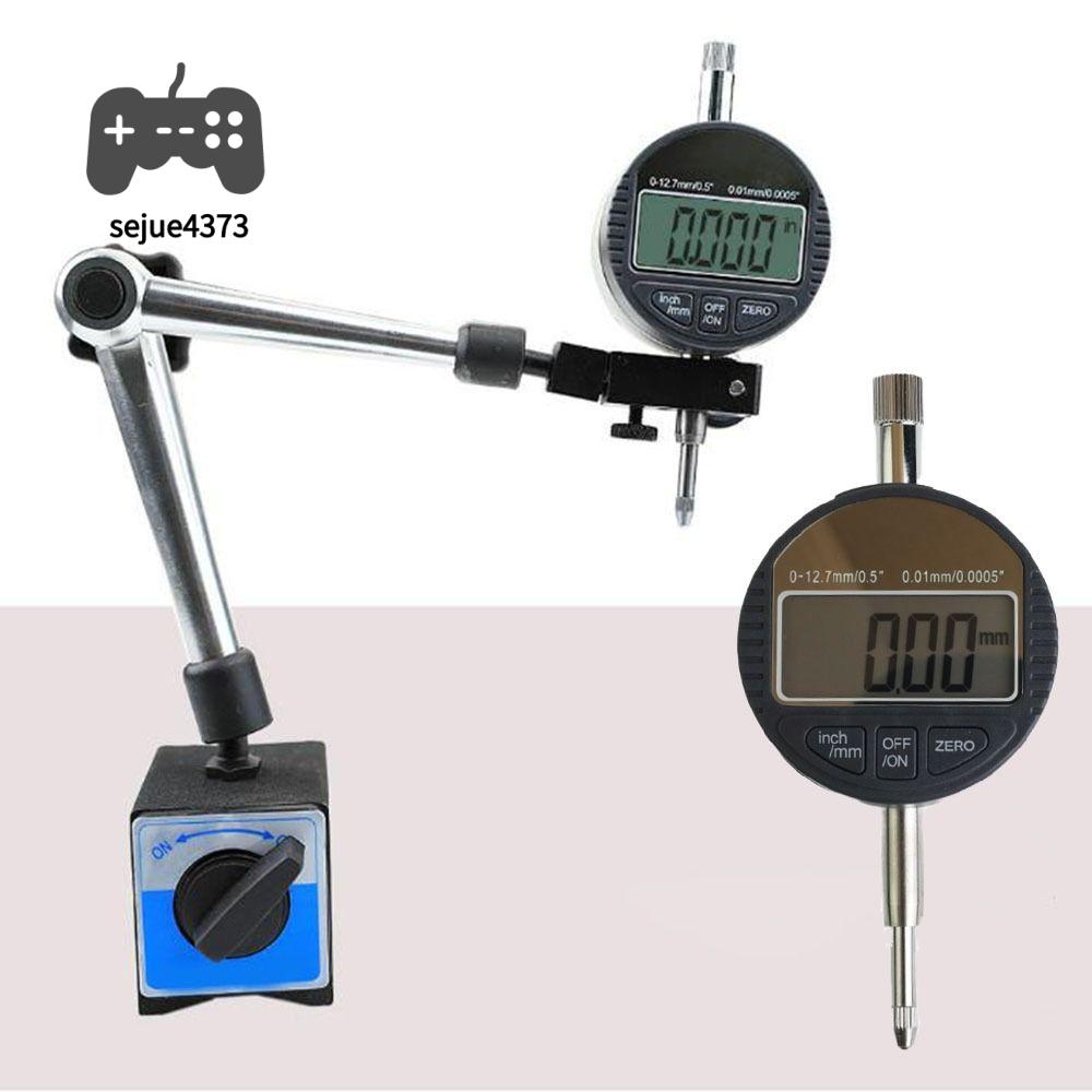 SEJUE4373 Phạm vi 0-12,7mm Chỉ báo kiểm tra quay số Độ chính xác 0,01mm Màn hình kỹ thuật số Chỉ báo quay số kỹ thuật số Chuyên nghiệp Chống thấm nước Chỉ báo quay số điện tử Đo độ sâu