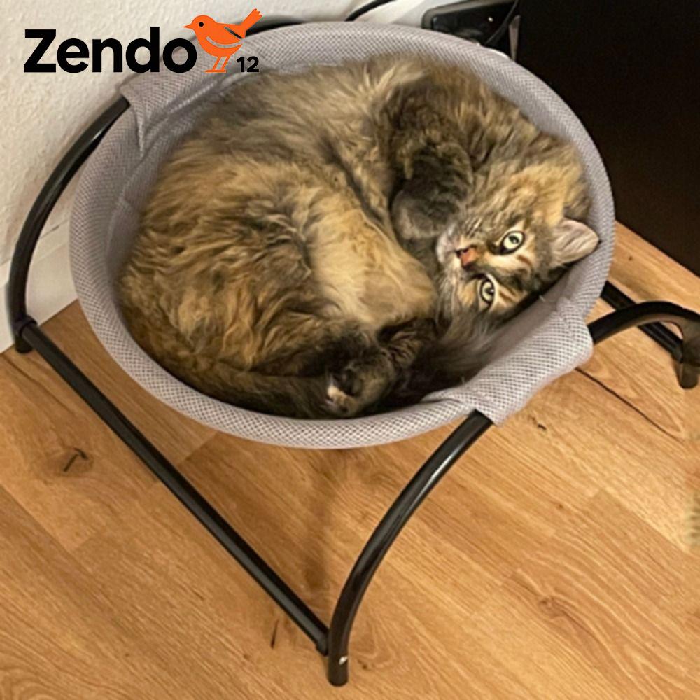 ZENDO12 Có thể tháo rời Một chiếc võng cho mèo nâng cao Thoáng khí Có chân đế Giường đứng cho mèo Phổ quát Thoải mái Tổ ngủ cho thú cưng Trong nhà
