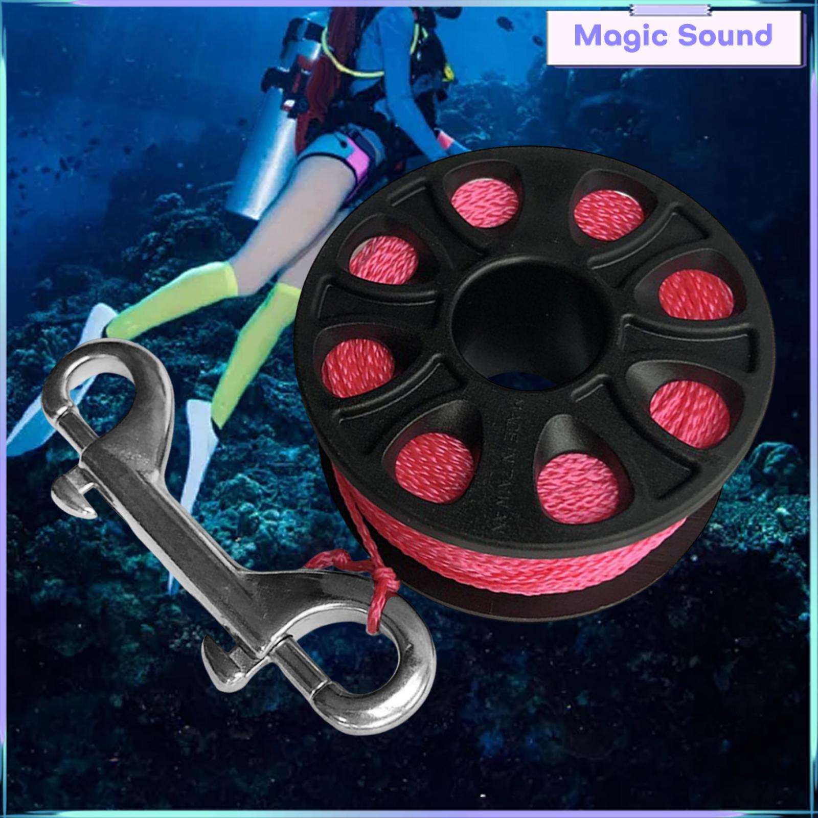 Âm thanh kỳ diệu 7.8cm Scuba Diving Reel phụ kiện với móc không gỉ
