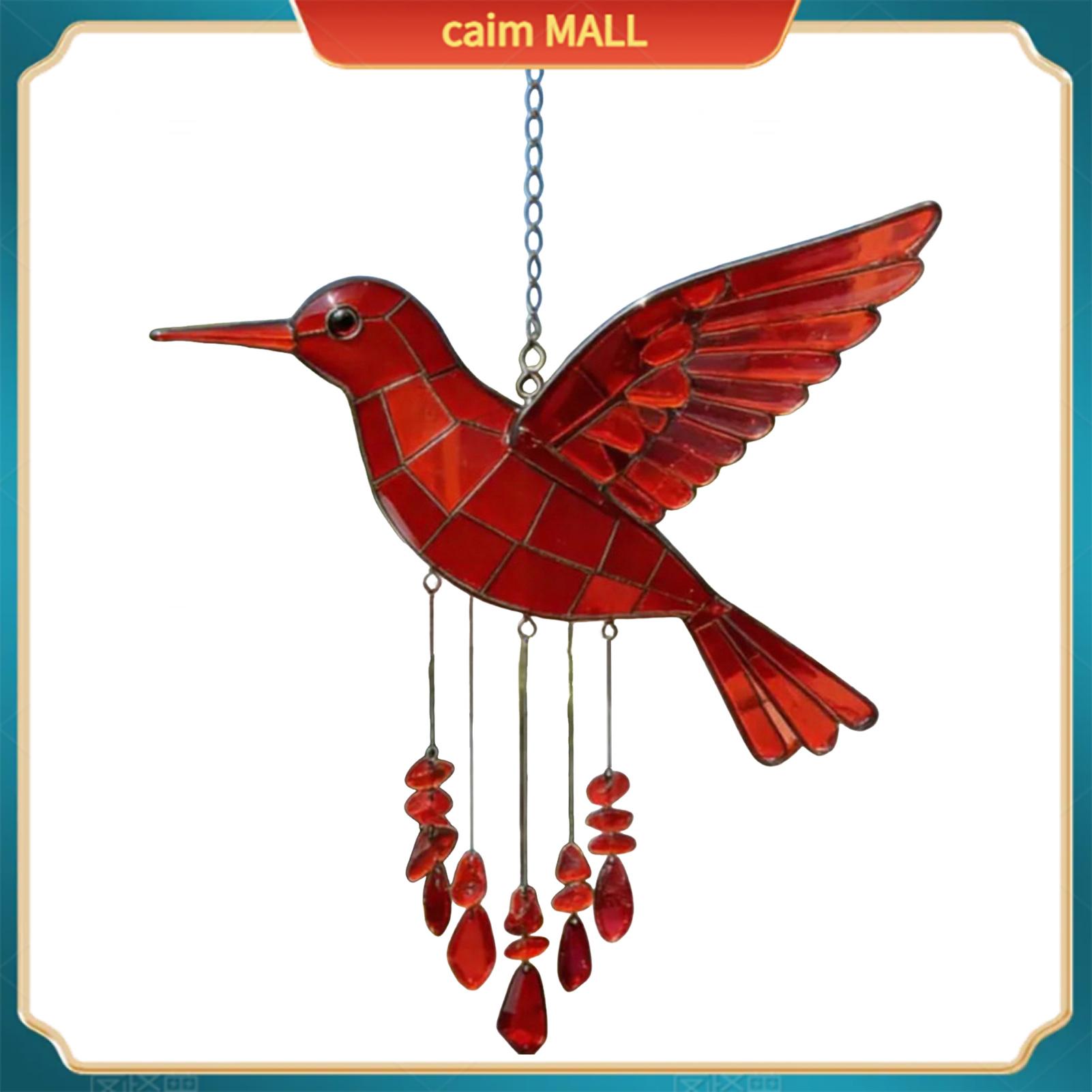 Caim MALL Housewarming Gift Durable Plastic Wind Chime Bird Wind Chime with Colorful Sea Glass – Weather-resistant Outdoor Home Decoration Soothing Peaceful Sounds for Garden Patio Balcony – for Homes Giá 189,746 Đồng*Miễn phí vận chuyển