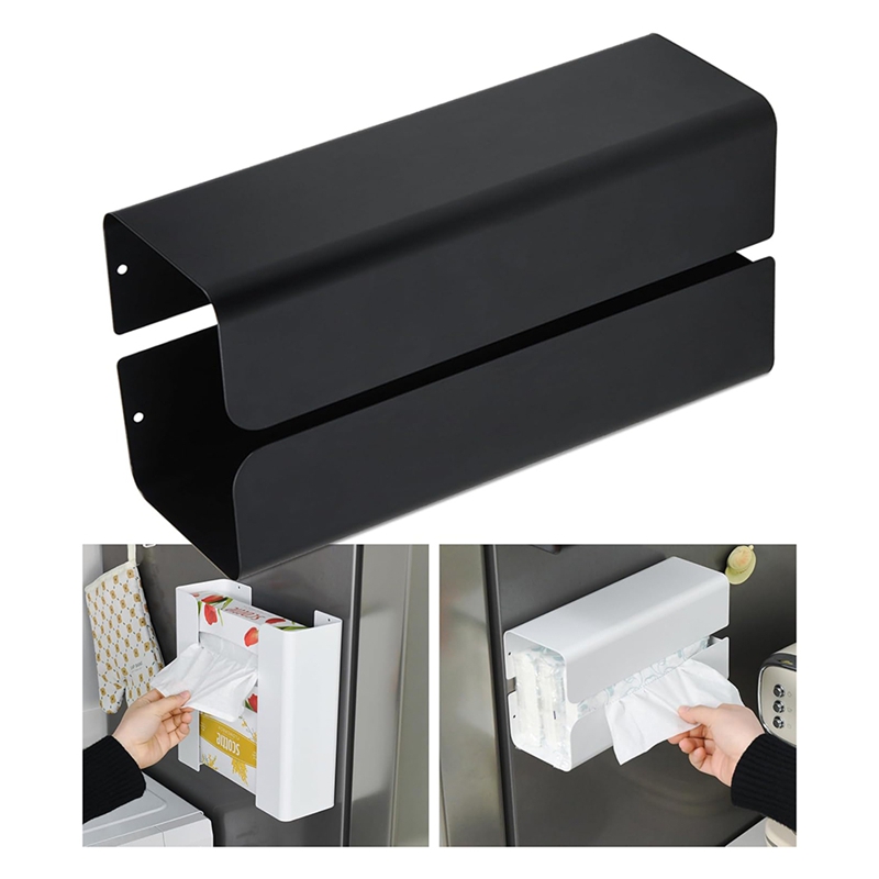 [ se]-Magnetic Glove Tissue Dispenser Paper Towel Holder Wall Mount Fridge Holder for Wipes, Napkin,