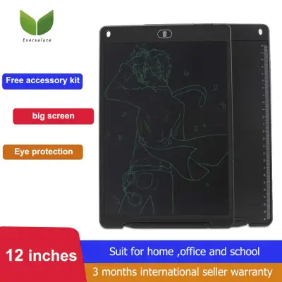 Eversalute 12 Inch LCD Writing Tablet ,kids toy,LCD Writing Board Doodle Board Kids Drawing Board Graphic Drawing Tablet Electronic Writing Pad with Stylus for Kids Family Memo Office Designer