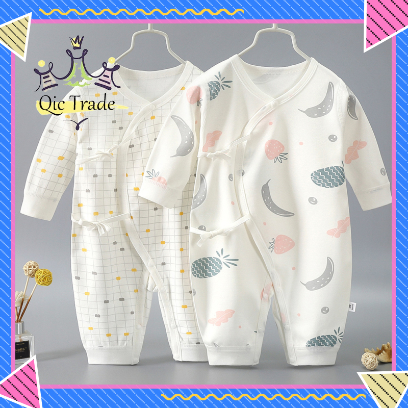 QIC Baby Jumpsuit Newborn Stylish Printing Lace