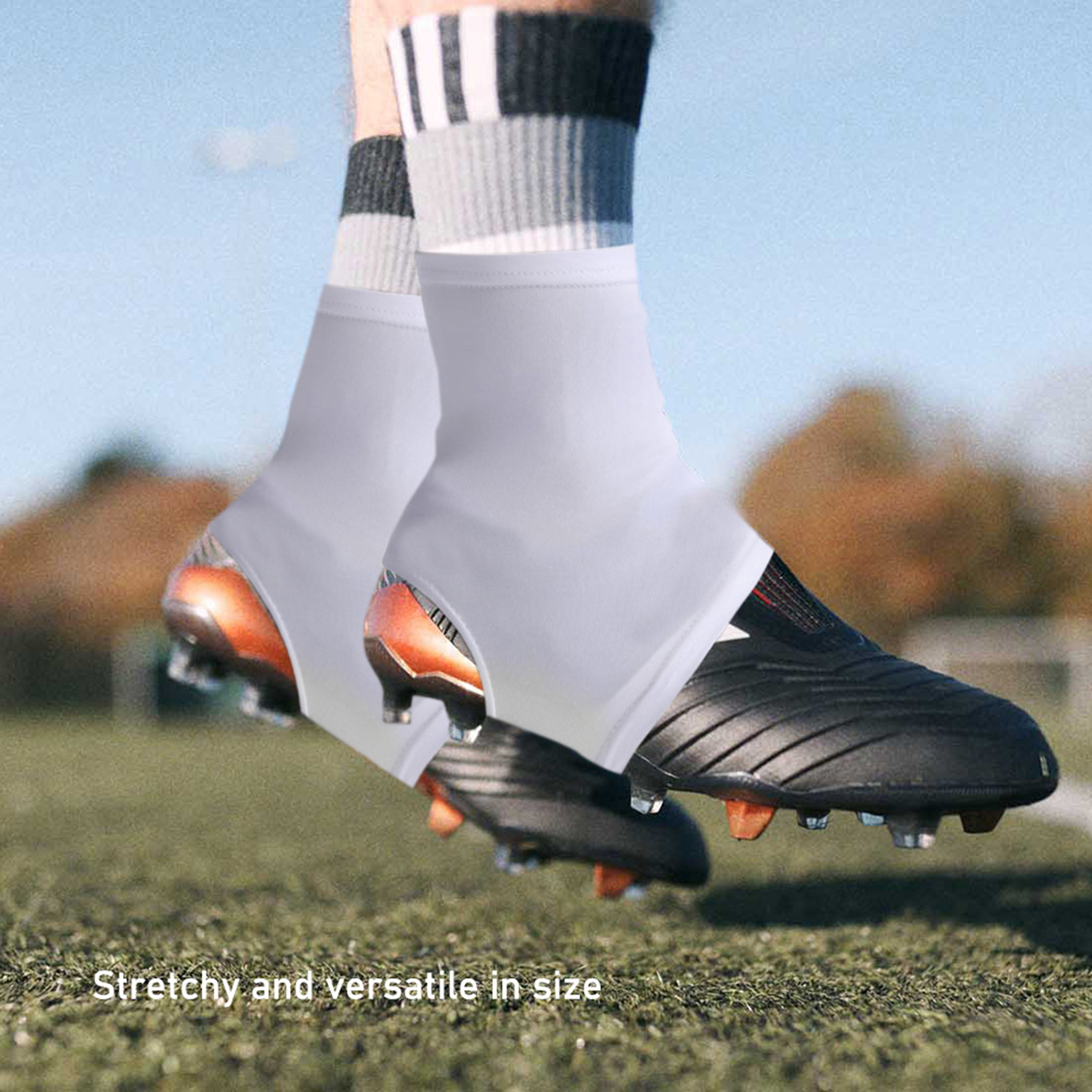yiyanai Spats Soccer Cleat Covers Spats Football Cleat Covers Premium Slip-resistant Football Cleat Covers Enhance Performance with Super Soft Spats Ideal Soccer Accessories for Athletes.