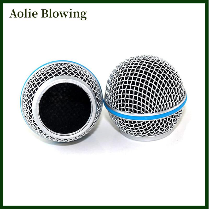 Aolie Đầu nướng micro đầu bi lưới tản nhiệt micro Phụ kiện thay thế đầu lưới micro kim loại phụ kiện tự làm cho Shure beta58a