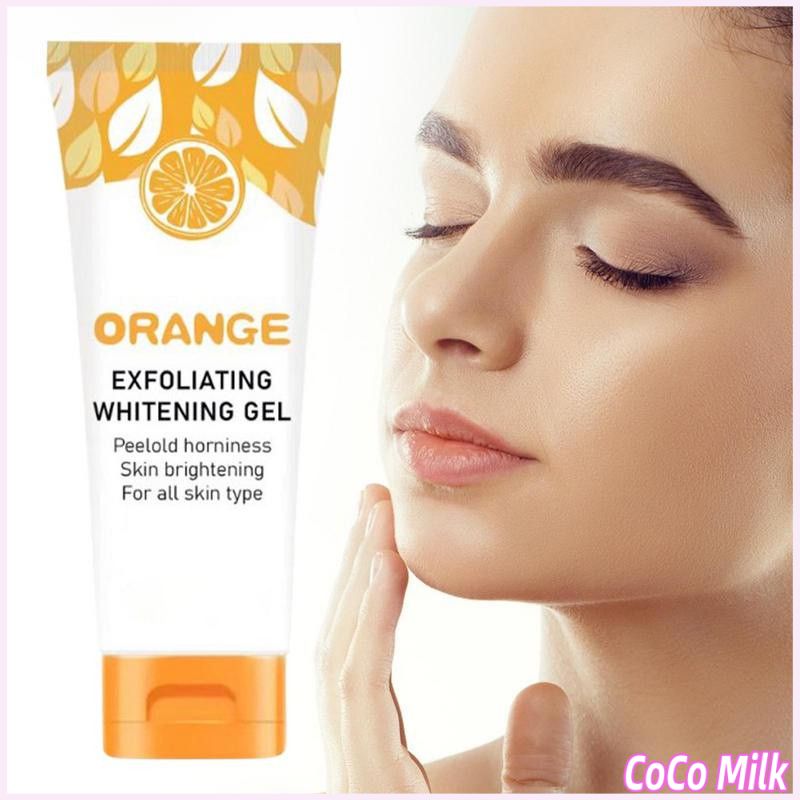 Coco Milk Orange Exfoliating Whitening Gel For Deep Cleansing And Skin