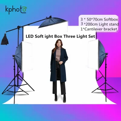 Kphoto Photography Studio Softbox Lighting Kit Arm for Video & YouTube Continuous Lighting Professional Lighting Set Photo Studio