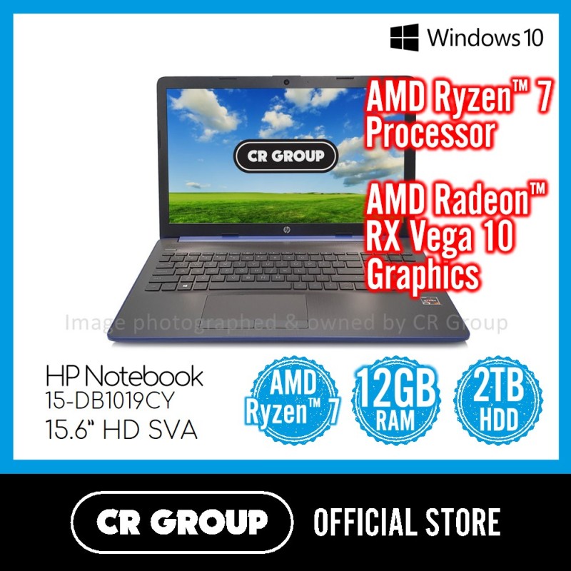 HP Notebook 15-DB1019CY 15.6 Inch | AMD Ryzen™ 7 3700U ...