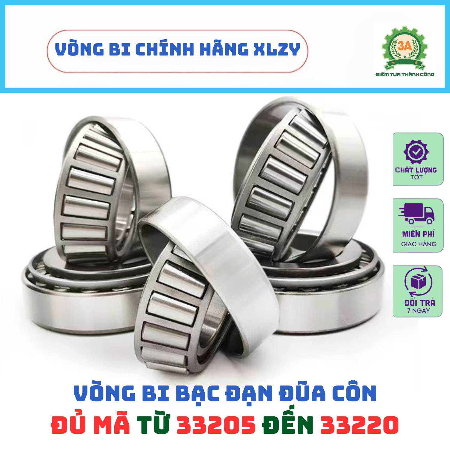 Vòng bi bạc đạṇ đũa côn 33205 33206 33207 33208 33209 33210 BỀN BỈ, CHỊU TẢI - CHÍNH HÃNG XLZY Giá 172,000 Đồng*Miễn phí vận chuyển