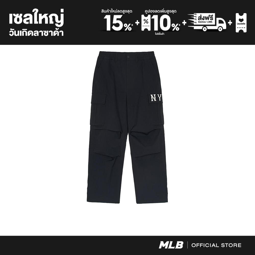 MLB Woven Pants Men Basic Coopers Logo Cargo Wide Pants 3LWPB0151 50BKS Black ราคา 4,590 บาท*ส่งฟรี