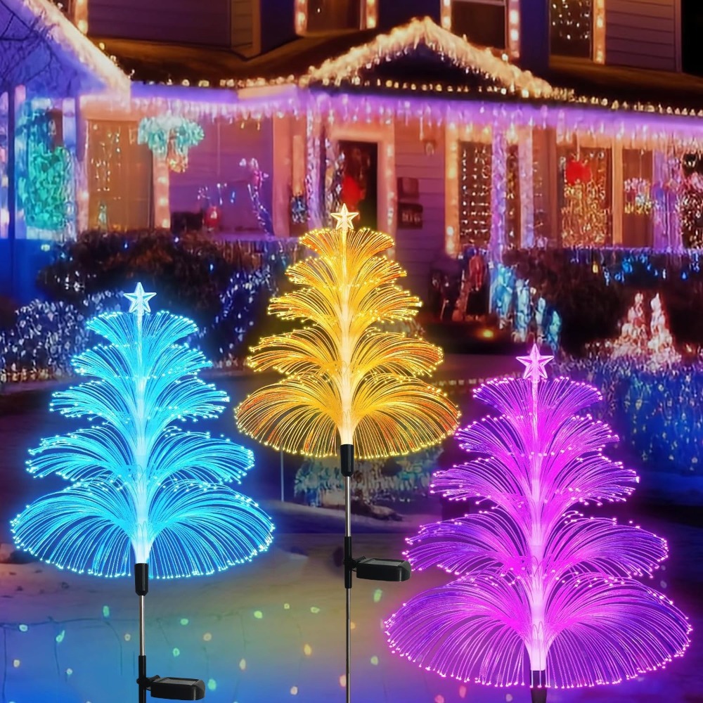 TIRRALIRRA 1/2/3/5 Layer Solar Jellyfish Lamp Waterproof Colorful Fiber Optic Lamp Night Light High Quality Outdoor Solar Light Outdoor