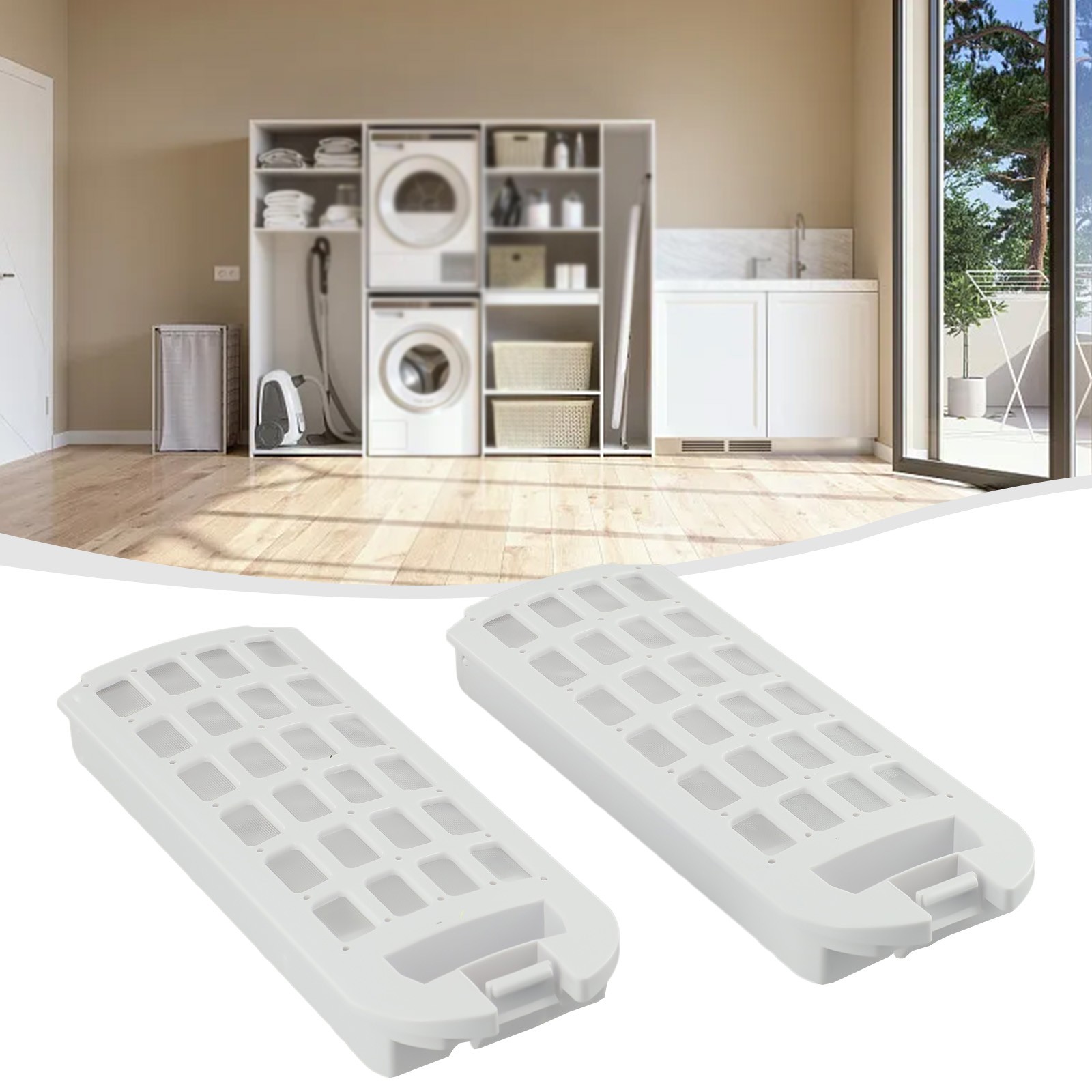 Thay thế cho Haier 8/10kg máy giặt Lint Lọc nhựa hwt10mw1/2 0554