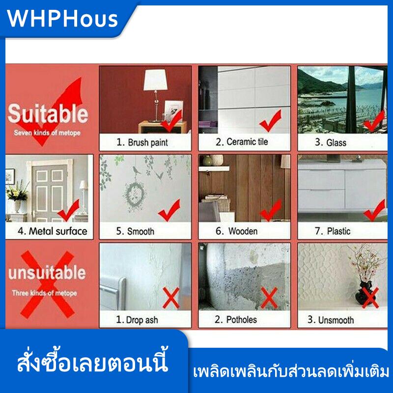WHPHous DIY สติกเกอร์ต้นไม้ขนาดใหญ่วอลล์เปเปอร์อะคริลิคกระจกสติกเกอร์ผนังสำหรับห้องนั่งเล่น ราคา 177 บาท*ส่งฟรี