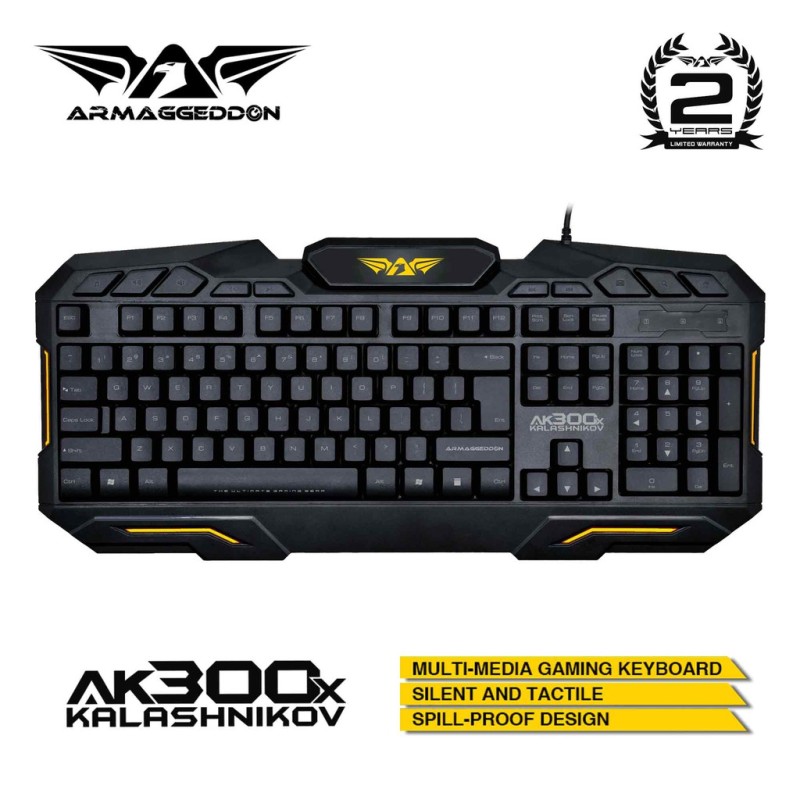 Armaggeddon Kalashnikov AK300x USB Multimedia Membrane Gaming Keyboard Singapore