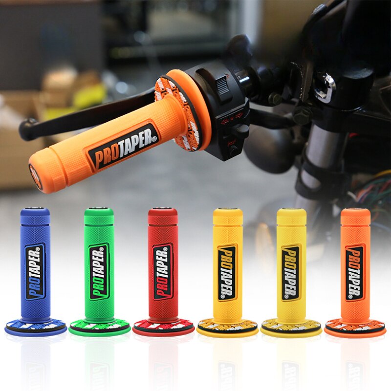 7/8" Motorcycle universal handle rubber sleeve Handlebar Grip Gel Brake Handle Rubber Protaper Pro taper Dirt Pit Bike