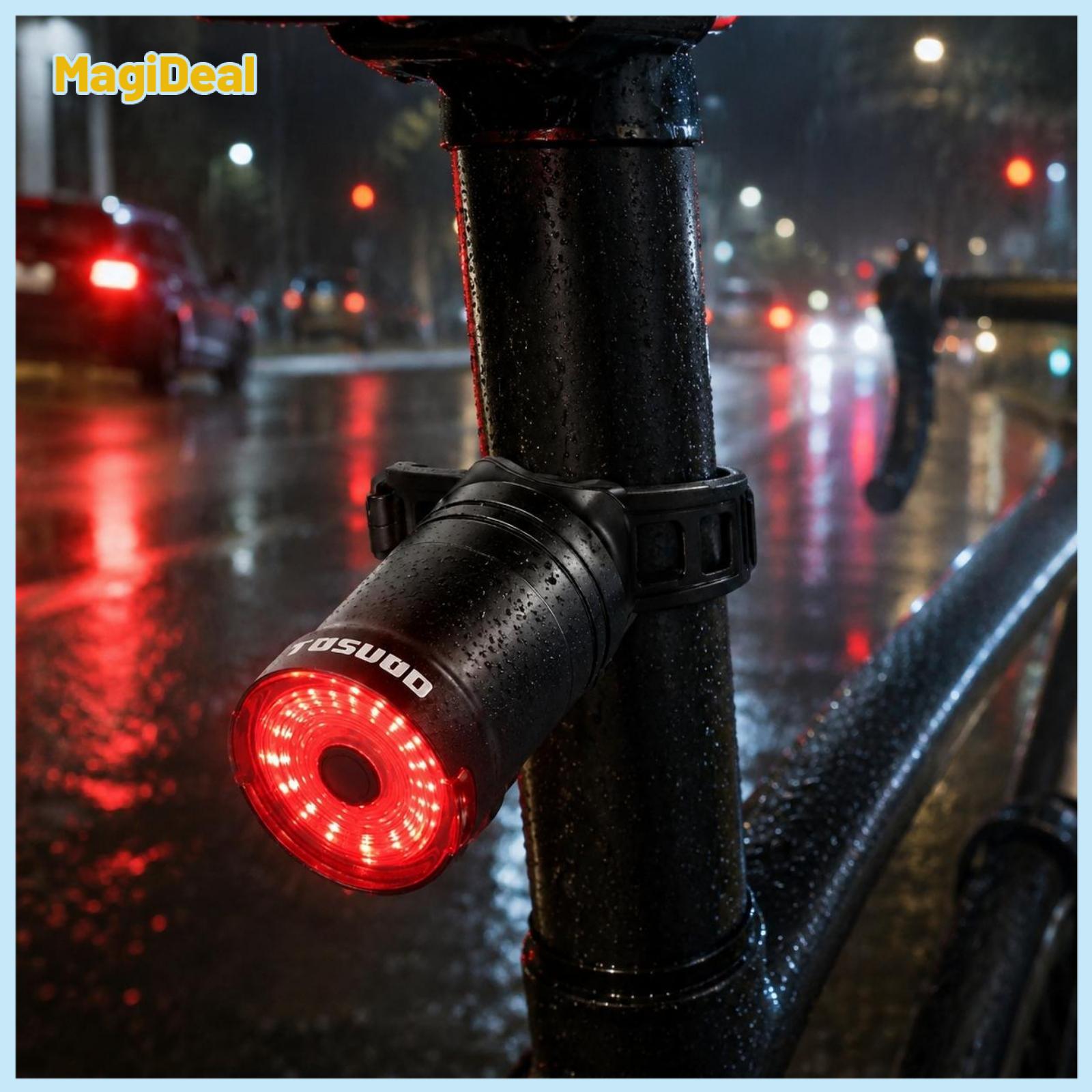 Lightweight Smart Brake Light Super Bright Cycling Gear Quick Release for Cyclists