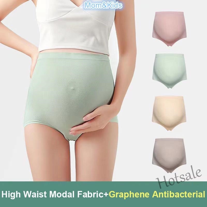 Pregnant Women'S Underwear High Waist Cotton Panties Elastic