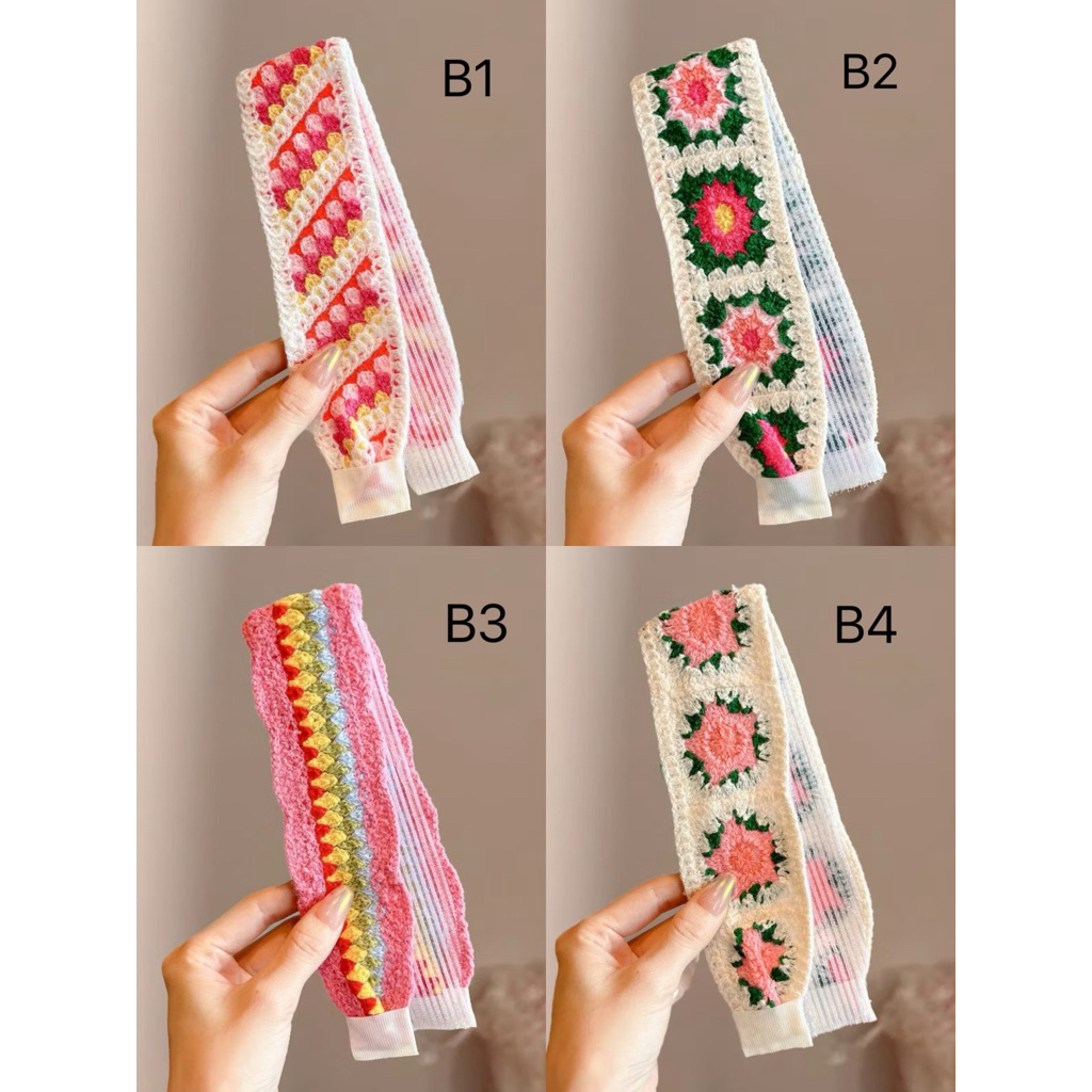 Băng Đô Miếng Dán Tóc Magic Dán Hoa Dễ Thương Thời Trang Hàn Quốc - Phụ Kiện Tóc