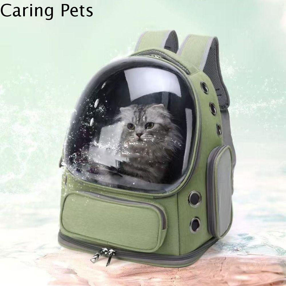 CARING PETS Trong suốt Ba lô vận chuyển thú cưng Thoáng khí Viên nang không gian Túi đeo vai cho thú cưng Thực tế Thông gió Túi ngoài trời cho mèo Sử dụng ngoài trời Giá  334,000 Đồng*Miễn phí vận chuyển