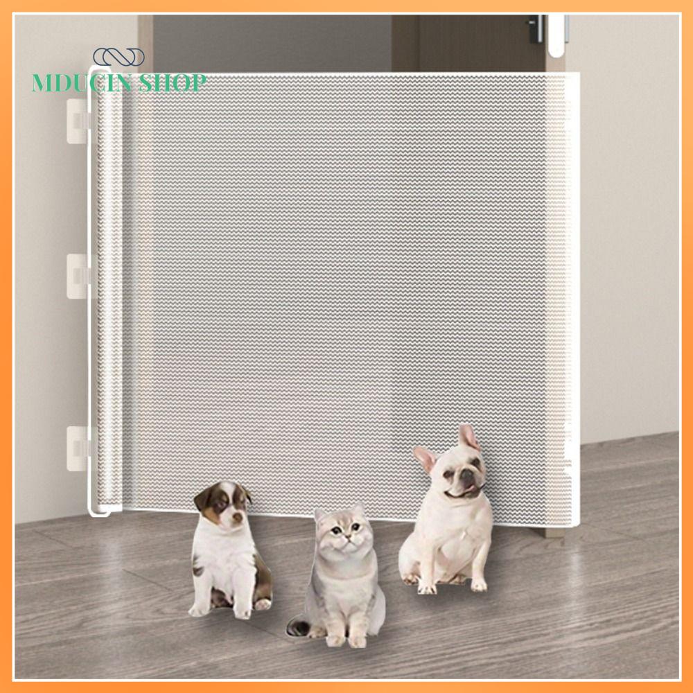 MDUCIN SHOP Có thể thu vào Rào chắn cho thú cưng Gấp lại Kích thước lớn Cổng an toàn cho thú cưng  với móc đa năng Cổng cách ly thú cưng Phụ kiện cho thú cưng và chó