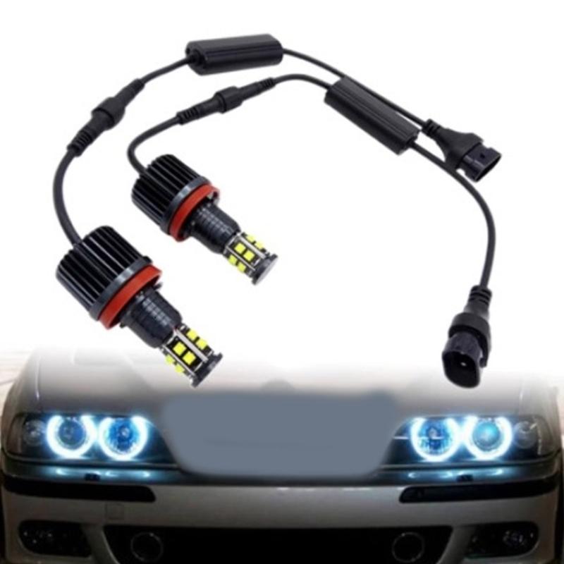 Hiệu quả cao 120 Wát H8 Led Đèn Pha mắt thiên thần tiêu thụ điện năng thấp vỏ nhôm E90 E92 E60 E70