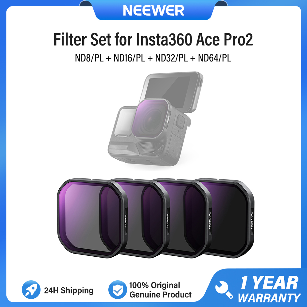 NEEWER ND/PL Filter Set for Insta360 Ace Pro 2 ND/PL Bộ lọc ống kính máy ảnh hành động Snap On