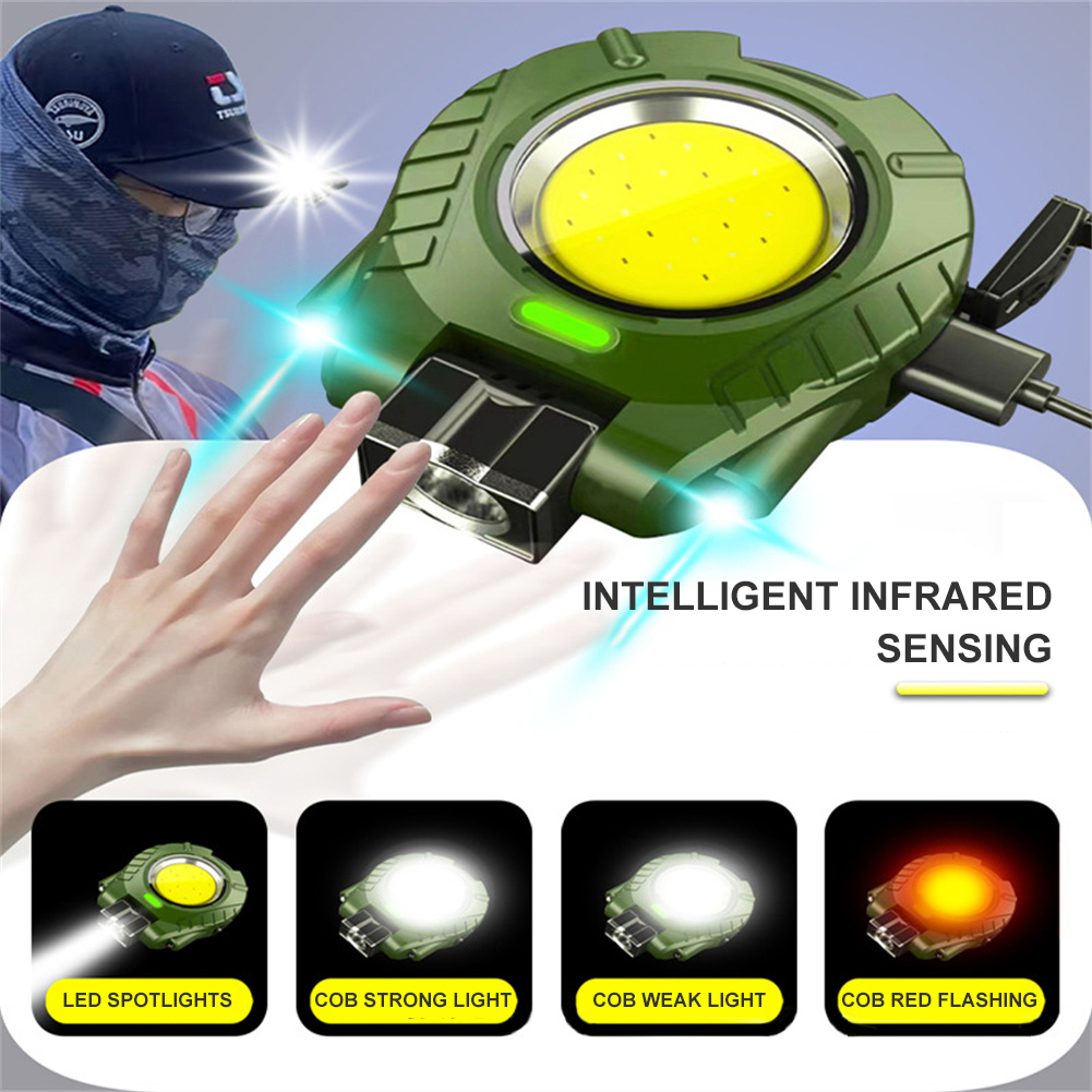 1 bộ đèn cảnh báo cắm trại ngoài trời bền Công cụ chiếu sáng đèn pin dùng điện đi bộ đường dài thực tế câu cá ban đêm nhỏ cắm trại đèn pin mini