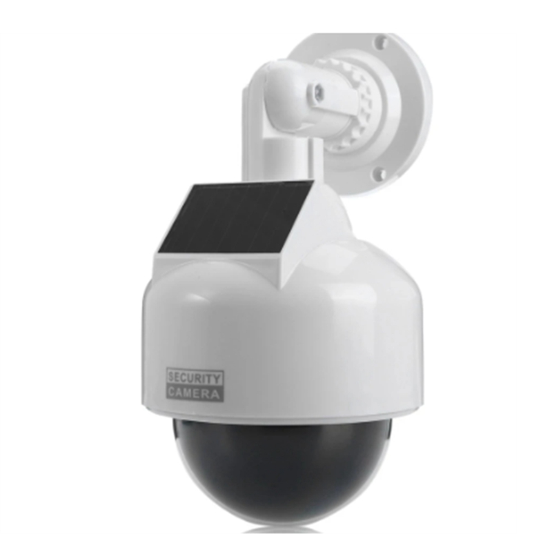 Simulation Security Camera with Flashing LED Light Dummy CCTV Dome Indoor/Outdoor Monitor Powered 1 PCS