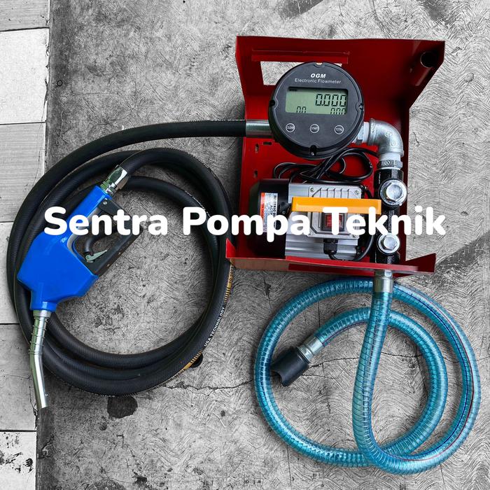 Pompa Transfer BBM Flow Meter Digital Fuel Pump Dispenser Solar 220V Harga  6,094,000 rupiah*Gratis Ongkir