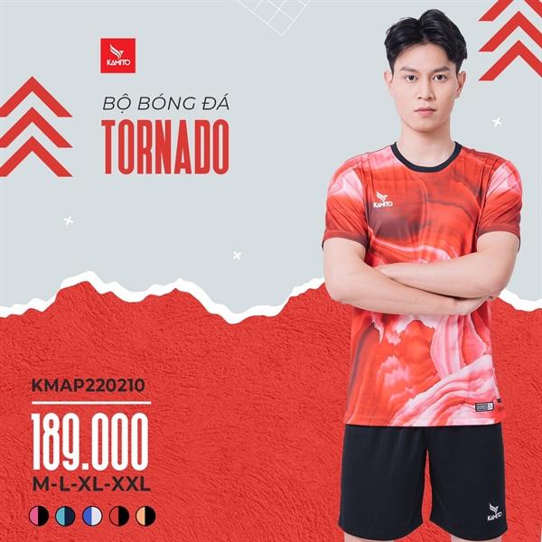 Bộ quần áo bóng đá Kamito Tornado - Đỏ/đen
