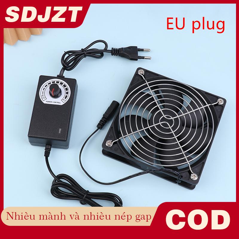 SDJZT 12Cm 2700Rpm Fan Làm Mát Với Bộ Điều Khiển + 2 Kim Loại Lưới Bao Gồm 12V Btc Máy Khung Máy Trạm Tủ Tản Nhiệt Máy Chủ Fan Giá 118,442 Đồng*Miễn phí vận chuyển