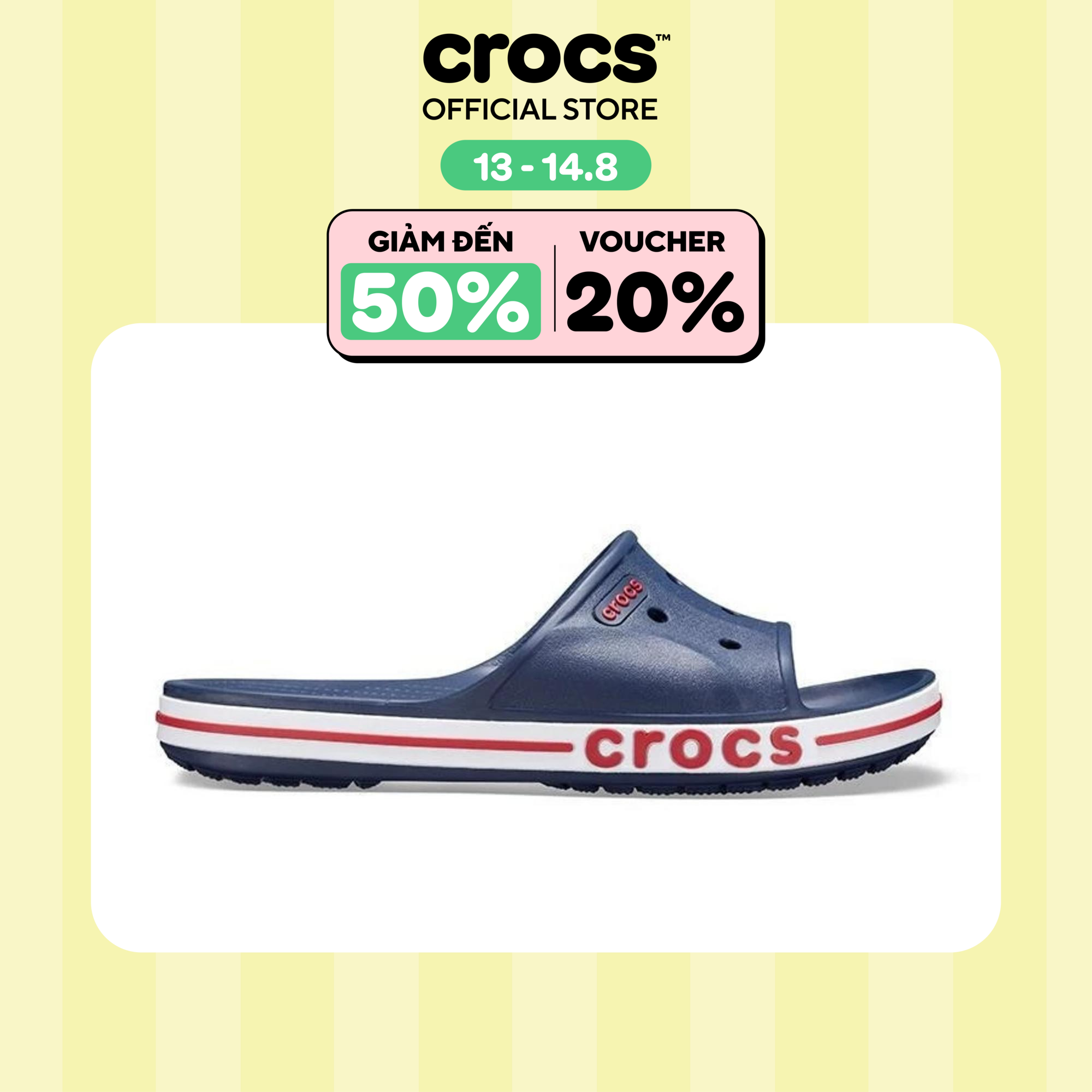 Dép quai ngang Unisex Crocs Bayaband - 205392-4CC