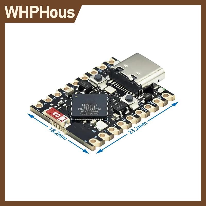 WHPHous บอร์ดพัฒนาซูเปอร์มินิ5.0 ESP32-S3บลูทูธ WiFi ขนาดเล็กมาก1ชุดสำหรับ ESP32-S3FH4R2 S3 ESP32 Arduino ราคา 141 บาท*ส่งฟรี
