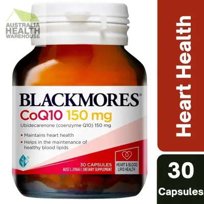Blackmores CoQ10 150mg High Potency 30 Capsules October 2024