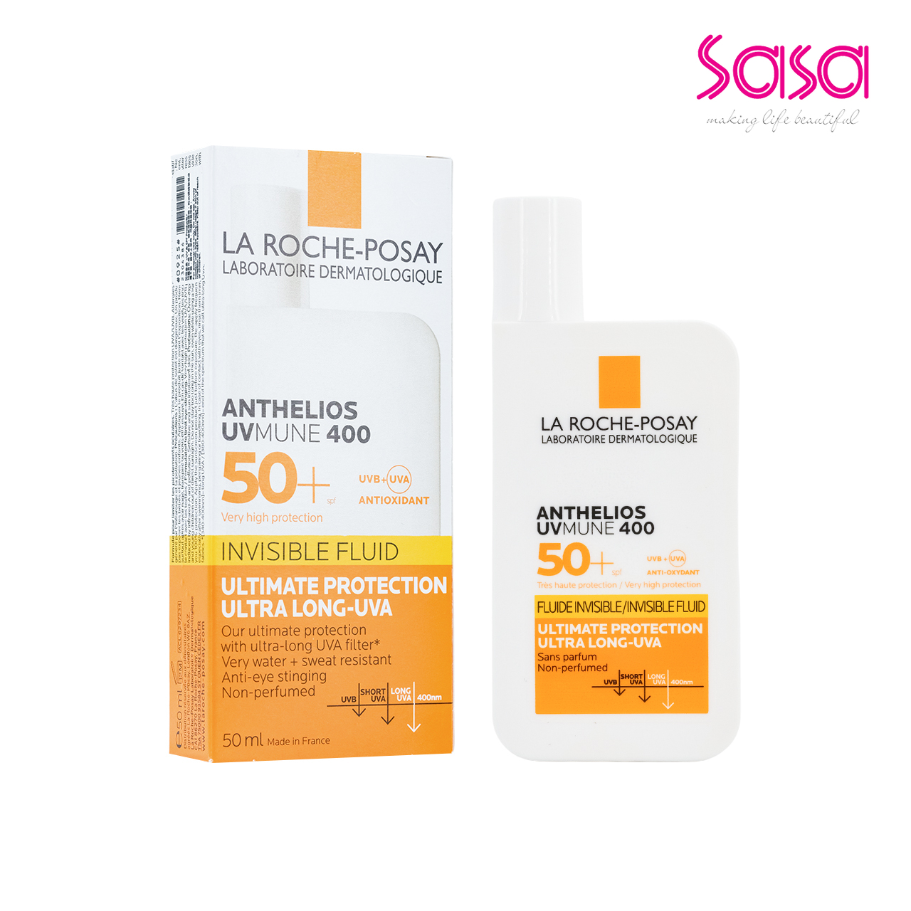 LA ROCHE-POSAY Anthelios Uvmune 400 Invisible Fluid SPF50+
