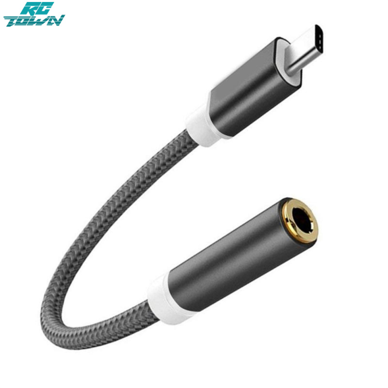 RCTOWN,2023New Type C To 3.5mm Jack Earphone Audio Adapter Aux Cable Usb C