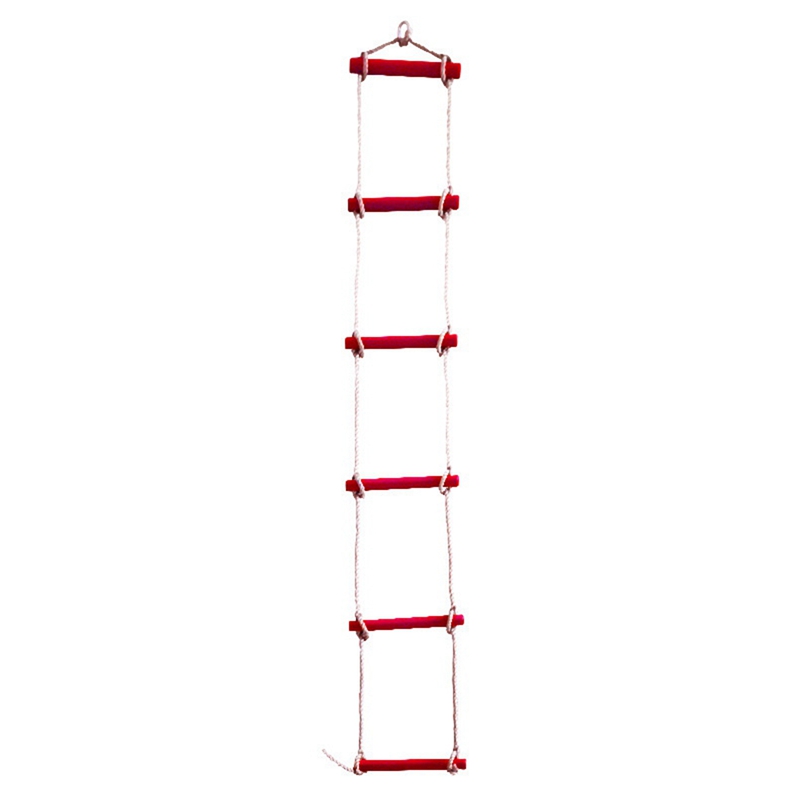 Kids Rope Ladder, Outdoor Plastic Rungs PE Rope Ladder for Boys Kids, Climbing Ladder Toy Exercise Equipment