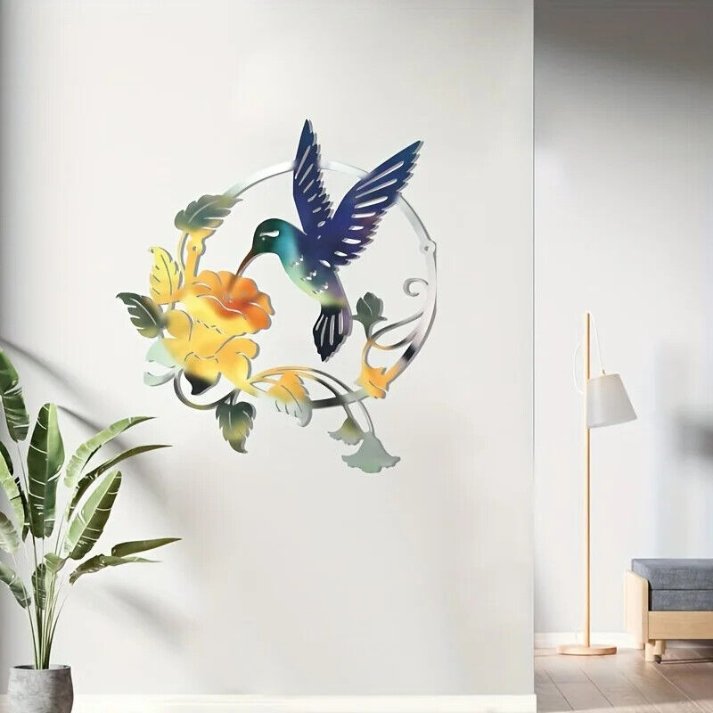 Nghệ thuật trang trí nội thất vòng kim loại chim ruồi Phòng ngủ phòng khách đồ trang trí