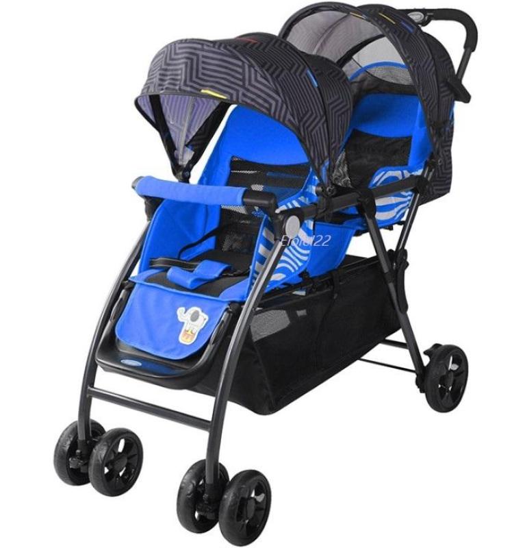 Double Stroller Twin Stroller Tandem Stroller One Hand Operation (Open / Fold) Singapore