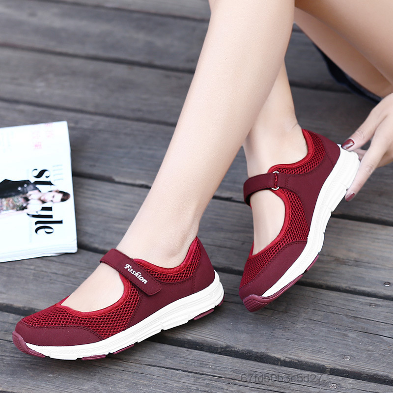 Women's Walking Sneakers Ergonomic Design Mom Shoes Footwear for Old People The Elder NSNT-VN - 2