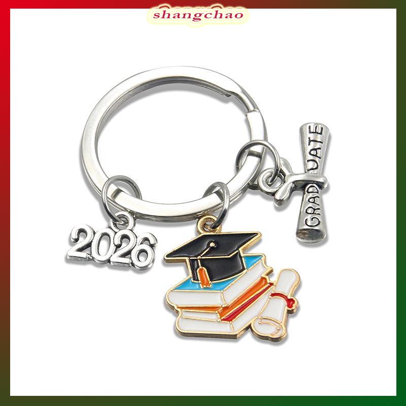 shangchao Kim loại tốt nghiệp cap Gown Keychain 2026 sinh viên lễ món quà lưu niệm độc đáo cho bạn bè bên bạn cùng lớp - 3